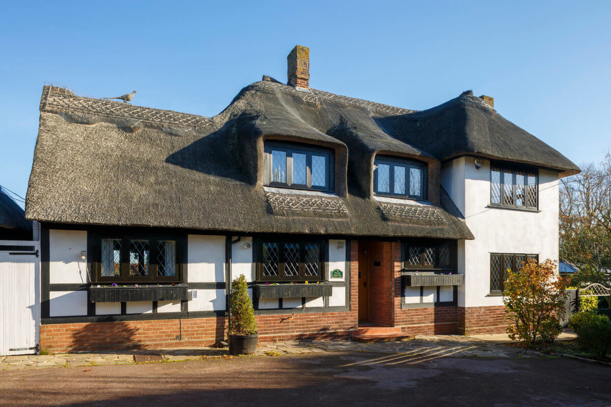 brown flush sash windows