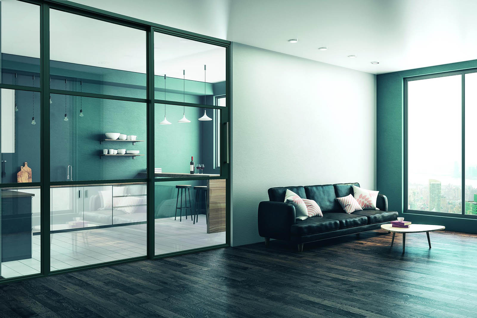 aluspace sliding door