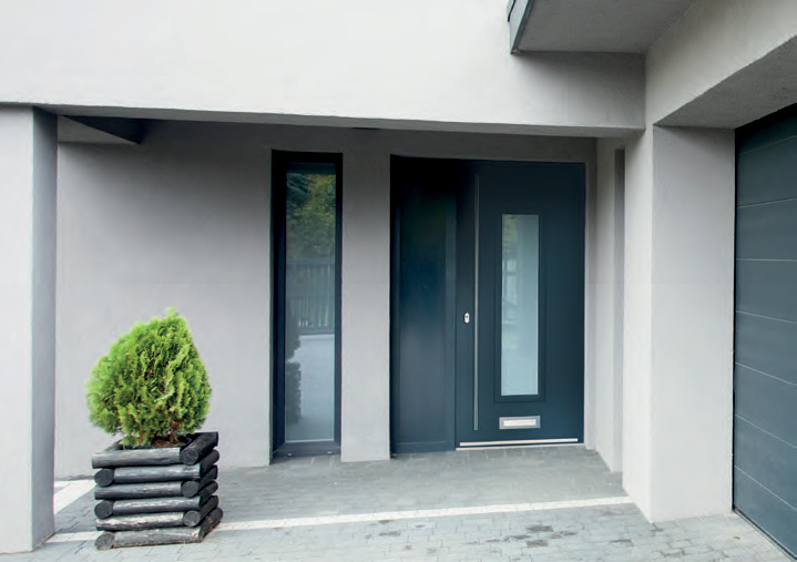 grey signature door