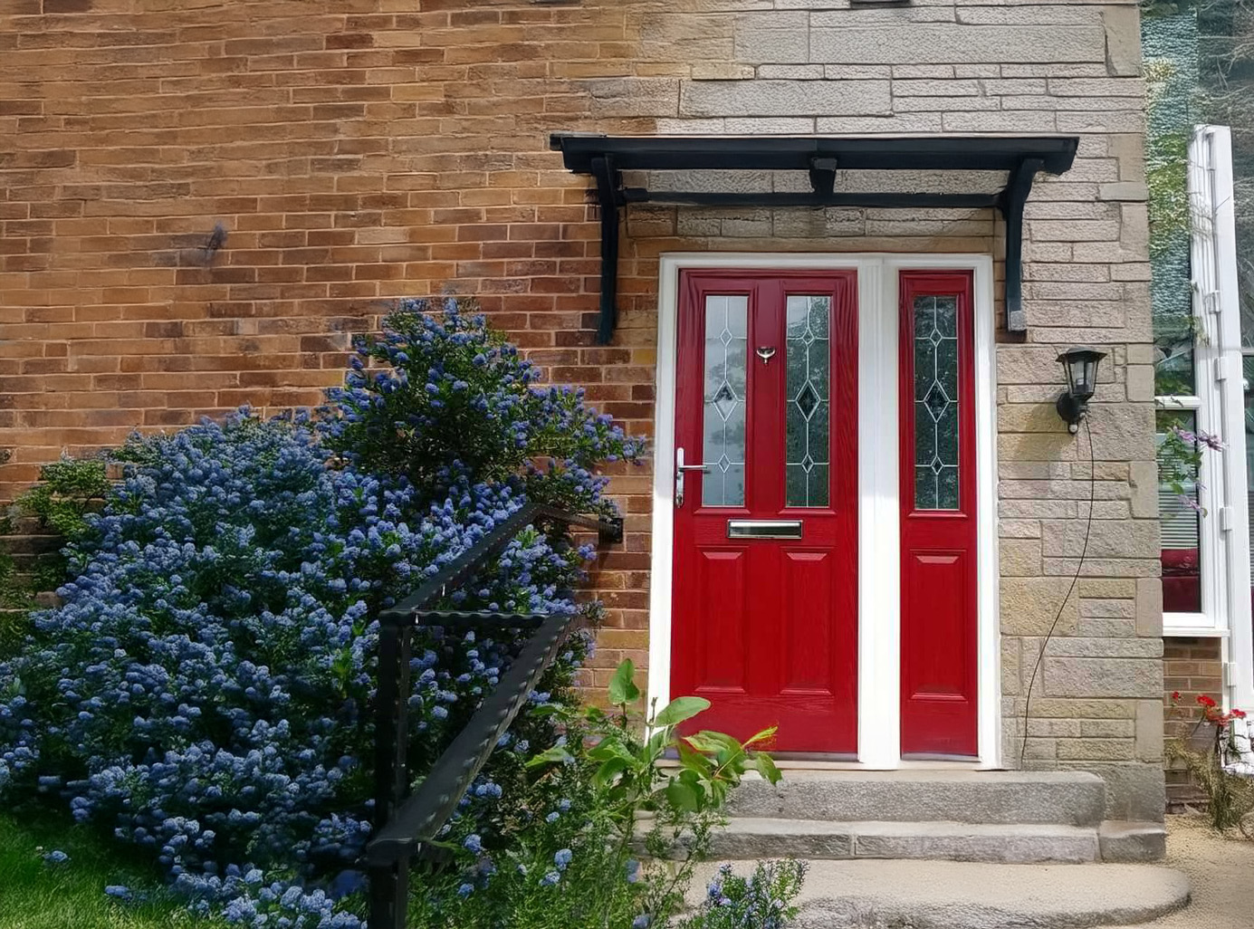 red composite door