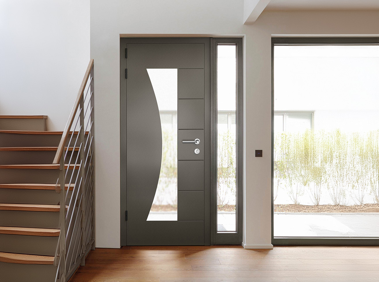 grey designer door