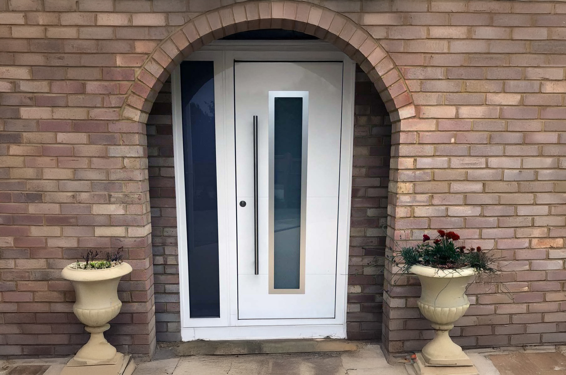 white composite door